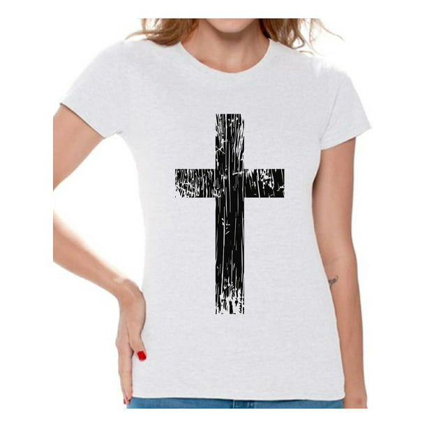 Awkward Styles - Awkward Styles Black Cross Shirt for Ladies Christian ...