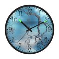 thumbnail image 2 of Voice Activated Clock with Glow Light 12 Inch Large Silent Wall Clock Battery Operated for Home Decor Blue Sky Water and Dead Tree, 2 of 8