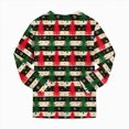 thumbnail image 4 of NOLDARES Little Boys Girls' Christmas Pajamas Sets Toddler Pjs Kids Print Sleepwear Fall Winter 2 Piece Long Sleeve Top Pjs Set(D008-Red), 4 of 9