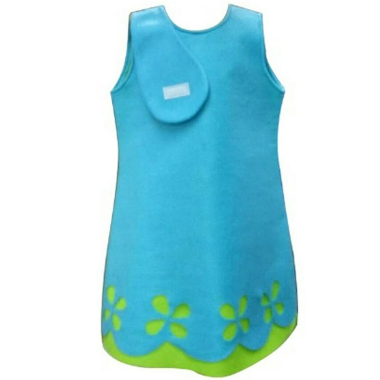 Adult Women's Halloween Magical Troll Princess Costume, Blue Felt A-line  Dress with Green Eyelet, Trolls Poppy Costume - Walmart.com