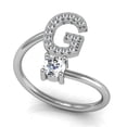 thumbnail image 2 of Sonducket Anillo abierto con letras mayúsculas de cobre, anillos de compromiso ajustables para interiores y exteriores, joyas ornamentales para Type9 NO9, 2 of 5
