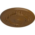 thumbnail image 3 of Ekena Millwork 27"OD x 1 1/8"P Flower Ceiling Medallion (Fits Canopies up to 3 7/8"), Hand-Painted Smokey Topaz, 3 of 6