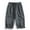 Dark Gray, variant on Men's Solid Color Casual Elastic Waist Drawstring Pocket Shorts Black XXL