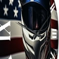 thumbnail image 3 of Designart "Patriotic Portrayal Speedway s Star Car" Sports Oversized Wall Clock, 3 of 5