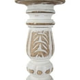 thumbnail image 4 of Northlight Set of 3 Brushed White Tripod Wooden Pillar Candle Holders 18", 4 of 5