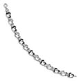 thumbnail image 2 of White Sterling Silver bracelet Diamonds Diamond Black 7.5 in 9 mm, 2 of 4