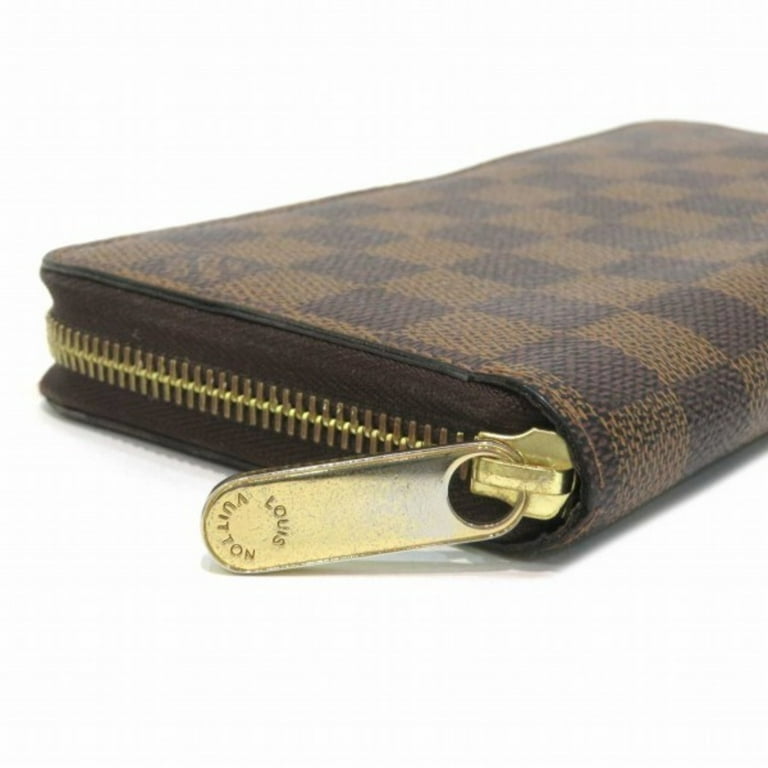 Authenticated used Louis Vuitton Damier Ebene Zippy Wallet N41661 Round Zipper Long Unisex, Adult Unisex, Size: (HxWxD): 10.5cm x 19cm x 2cm / 4.13