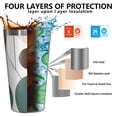 thumbnail image 3 of 16oz Tumblers Geometric Shapes Pattern Stainless Steel Vacuum Insulated Double Wall Travel Tumbler Cups Mug with Lid and Straw,Cleaning Brush for Coffee,Tea, 3 of 4