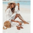 thumbnail image 4 of Maillot de Bain Femme Mode Dentelle Crochet Bikini Robe de Plage, 4 of 5