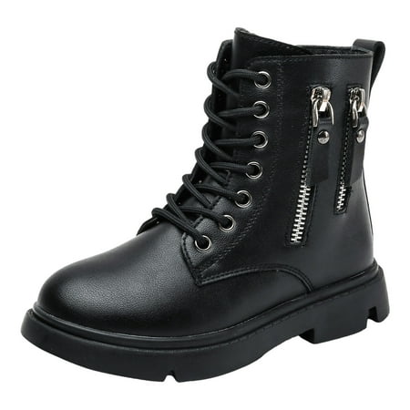 

WIQUOKETT Children Shoes Are Comfortable and Soft Flat Short Boots Fashionable Outdoor Warm Princess Boots