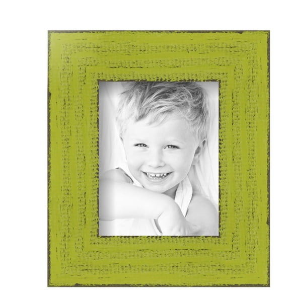 ArtToFrames 4" x 5" Modern Green Picture Frame, 4x5 inch Green Wood Poster Frame (WOM-4589), Pack