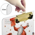 thumbnail image 4 of FMSHPON Christmas Santa Star Present Watercolor Clipboard Hardboard Wood Nursing Clip Board and Pull for Standard A4 Letter 13x9 inches, 4 of 5