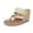 beige, variant on Women's Espadrille Wedge Sandals Platform Thong Leather Strap Slides Backless Slip On Summer Casual Flip Flops
