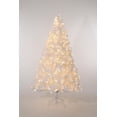 thumbnail image 2 of Bingirl 7.5-Foot White Spruce Pre-Lit Artificial Christmas Tree Equipped with 150 Dual Color LED Lights, 2 of 7