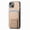 Khaki, variant on for iPhone 14 Back Case, Luxury Ultra Slim Carbon Fiber Card Slot with Kickstand Shockproof Protective, Support Car Magnetic Mount Case Cover for iPhone 14, Black
