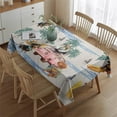thumbnail image 5 of Dachshunds Tropical Beach Rectangle Tablecloth 60"x84",Waterproof Polyester Rectangle Table Cloth, Wipeable Spillproof Polyester Tablecloth for Dining, Camping, Indoor and Outdoor, 5 of 5