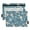 Flower Vintage Floral, variant on Scattered Small Leaves 2 Pack Pencil Pouch for 3 Ring Binder Smooth Zipper Folders with Pockets Clear Window Pencil Case