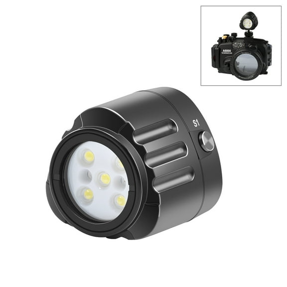 PULUZ 40m Underwater LED Photography Fill Light 1000LM 3.7V/1100mAh Diving Light for GoPro, DJI
