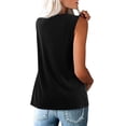 thumbnail image 3 of Amoretu Womens Sexy Shirts Loose Fit Knit Sleeveless Tank Tops Black XXL, 3 of 7