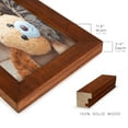 thumbnail image 6 of Grooved 4 in. x 6 in. Walnut Picture Frame Set (Set of 4), 6 of 6