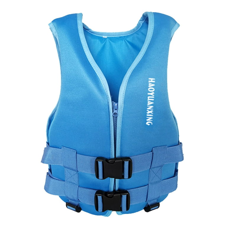 Neoprene Life Jacket adult Fishing Surf Drifting Safety Life Vest (Blue XL), Size: As Shown