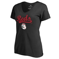 Women's Black Cincinnati Reds Team Lockup T-Shirt