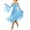 Sky Blue, variant on YuXingFu Gothic Dresses for Women Renaissance Dress With Pocket Court Style Long Sleeved Long Dress White XXXL