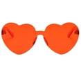 thumbnail image 2 of Gafas de color caramelo transparente transparente moda unisex - transparente, rojo Hugo Gafas de sol sin montura, 2 of 7