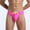 16 Hot Pink, variant on guisaled Men Swim Brief Sexy Bikini Swimwear Low Rise Quick Dry Swim Thong Solid Colors Strech Comfort Swimming Trunks with Drawstring