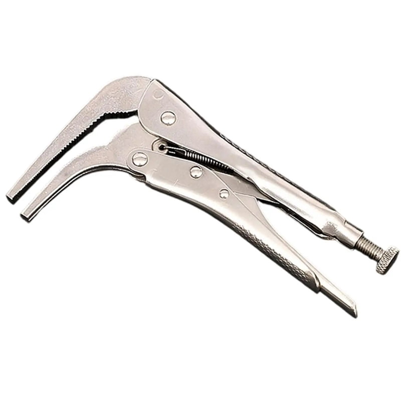 1pc Vice Grip Plier Wrench 90 Bent Nose Locking Pliers Crimping Steel for Versatile Use