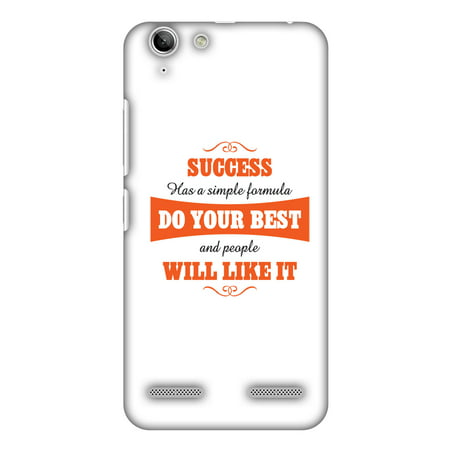Lenovo Vibe K5 Plus Case, Lenovo Vibe K5 Case - Success Do Your Best, Hard Plastic Back Cover. Slim Profile Cute Printed Designer Snap on Case with Screen Cleaning