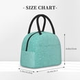 thumbnail image 5 of Naloa Teal Turquoise Glitter Print Lunch Bag for Women Men,Insulated Lunch Box for Adult,Reusable Lunch Tote Bag for Work, Picnic or Travel, 5 of 9