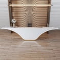 thumbnail image 3 of Paint luxury creative cashier special-shaped front desk reception desk custom welcome front desk FRP fashion bar My Lux Decor Round, 3 of 5