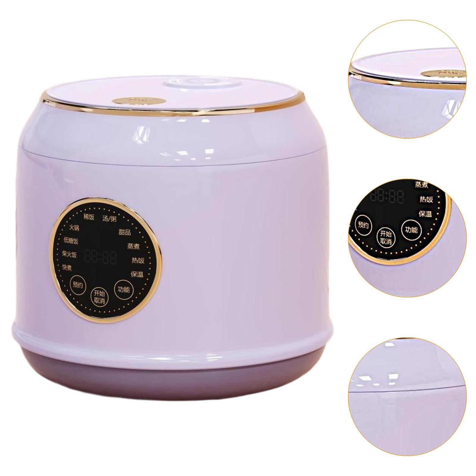 Fancyes Digital Rice Cooker Auto Keep Warm 2L 7 Cooking Function for Pasta Eggs Soup