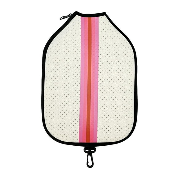 DYNWAVECA Housse de Raquette de Pickleball Étui de Raquette de Pickleball pour Hommes Femmes Pochette Cadeau Manchon de Raquette Étui de Raquette pour Pratique Extérieur Beige Rose