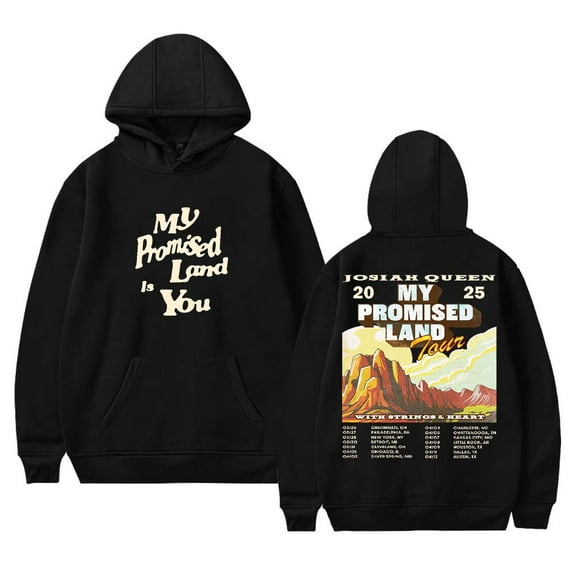 Josiah Queen My Promised Land Tour 2025 Merch Hoodies Women Men Long Sleeve Sweatshirt Fashion Clothes