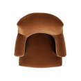 thumbnail image 3 of Jennifer Taylor Home Eloise 30" Pleated Sock Arm Accent Armchair, Burnt Orange Performance Velvet, 3 of 10