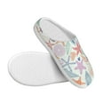 thumbnail image 3 of Lsque Colorful Seashells Pattern Womens Comfort Cotton on Scuff With Memory Foam and Anti-skid Sole Slipper-37/38, 3 of 7