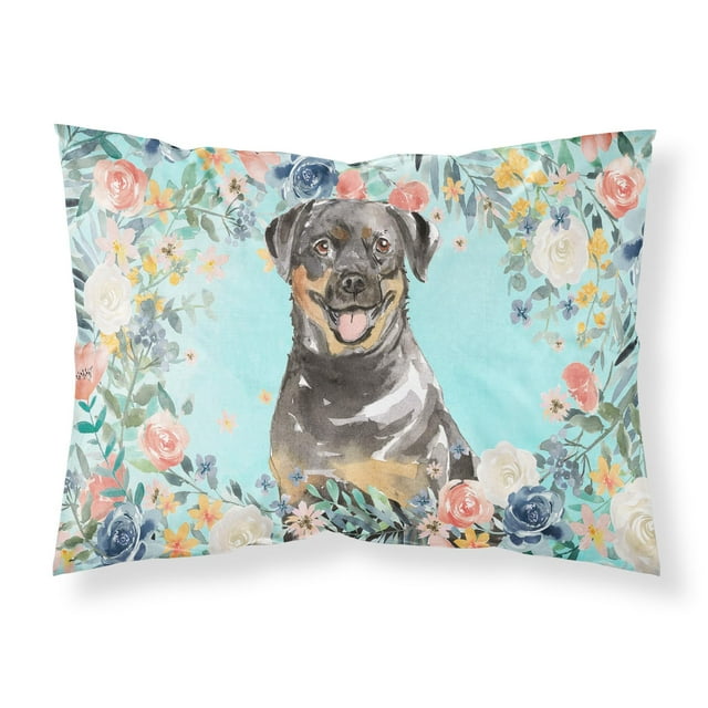 ""Caroline'S Treasures Rottweiler Fundas De Almohada Estándar De Tela Multicolor""