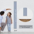 thumbnail image 3 of Morxy Canvas Growth Chart for Kids - Unisex Kids Room Wall Decor - Gray Wall Tape with Height Chart for Kids- Blue, 3 of 4