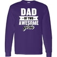 thumbnail image 3 of Inktastic Father's Day Dad of 2 Awesome Girls Long Sleeve T-Shirt, 3 of 5