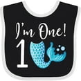 thumbnail image 3 of Inktastic 1st Birthday Mermaid Party Girls Baby Bib, 3 of 4