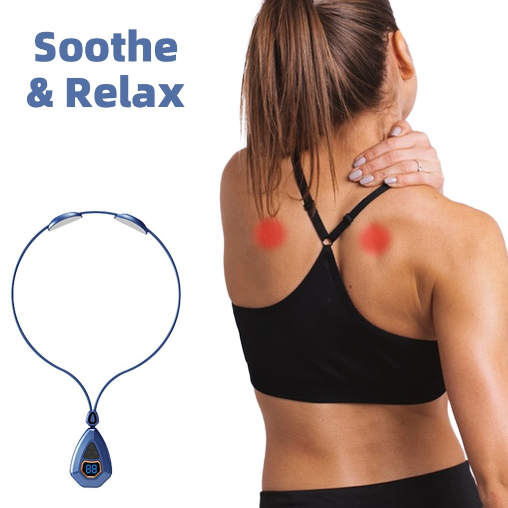 Leyeet EMS Neck Acupoints Lymphvity Massager Device, Lymphatic Drainage  Machine, 6 Modes EMS Neck Massager for Pain Relief, Portable Neck Lymphatic