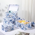 thumbnail image 3 of Cajas de almacenamiento Briful estilo porcelana, juego de 4 con tapas, 3 of 6