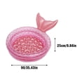 thumbnail image 3 of RUIG Inflatable Backyard Kiddie Mermaid Pools, Garden Round Swimming Pool for Kids, Kiddie Paddling Pool Indoor&Outdoor Baby Ball Pit Pool,Portable Inflatable Child/Children Little Pump Pool, 3 of 5