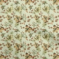 thumbnail image 1 of oneOone Viscose Jersey Light Green Fabric Floral Fabric For Sewing Printed Craft Fabric By The Yard 60 Inch Wide, 1 of 4