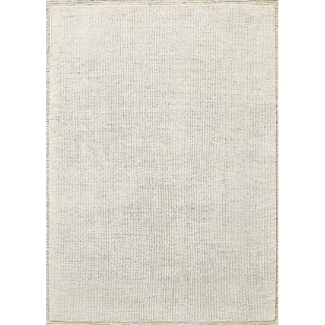 Ahgly Company Machine Washable Indoor Rectangle Industrial Modern Tan Brown Area Rugs, 6' x 9'