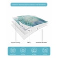thumbnail image 5 of Quilts Twin Size Bedding Set, Teal Sea Turtle Lightweight Quilted Comforter, Summer Coastal Coral Ocean Soft Reversible Bedspread Coverlet with Pillow Covers for All Season, 68" x 86", 5 of 7