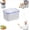 Blue L, variant on 4-in-1 Fruit Storage Containers for Fridge, Transparent Plastic Food Box with Removable Colander & Airtraid Seal, Stackable Produce Saver