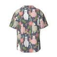 thumbnail image 2 of Fotbe Llamas print Short Sleeve Button Down Shirts for Men Casual Summer Beach Wrinkle Free Shirt-3X-Large, 2 of 7